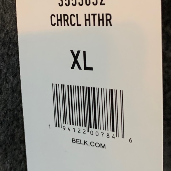 NEW Men’s Mock half zip long sleeve gray pull over - Picture 6 of 7